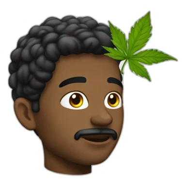 garçon défoncé weed sticker