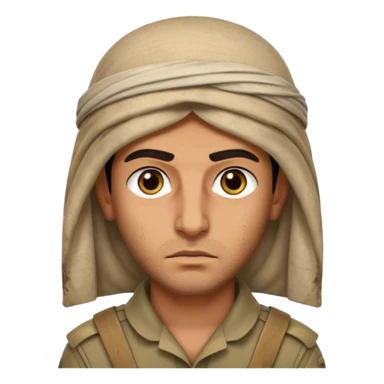 Arab 1984 soldier face sticker