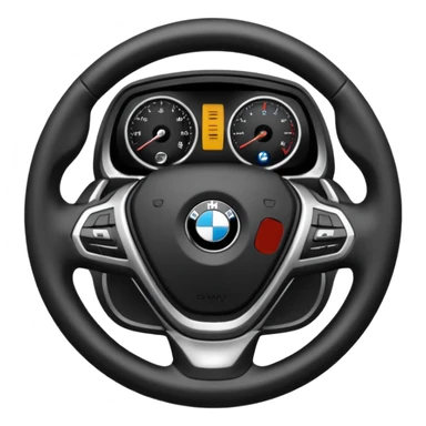 BMW steering wheel sticker
