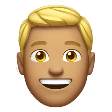 smiling man with muscles sticker