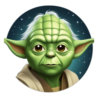 Birthday party yoda sticker