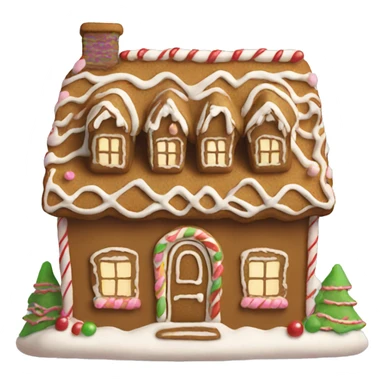 aesthetic gingerbread house  sticker