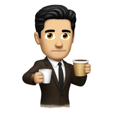 Agent Dale Cooper Drinking Coffee sticker