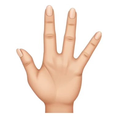 The pointer finger and the middle finger both pointed while the other fingers are closed sticker