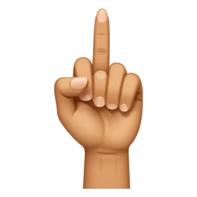 finger pointing straight ahead sticker