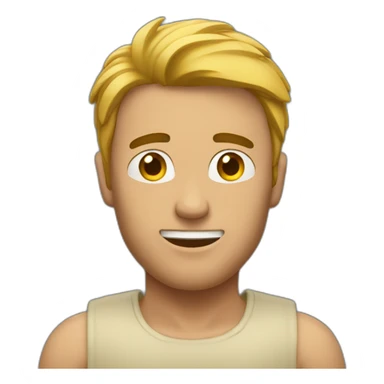 Man with arms above his head sticker