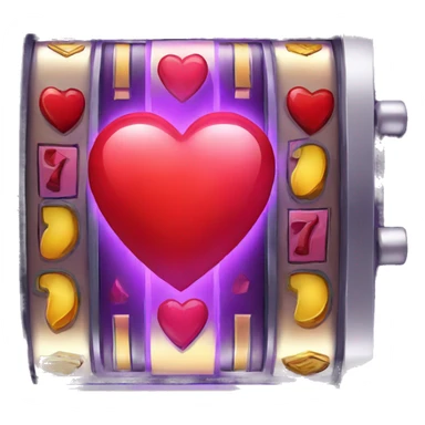slot Machine heart sticker