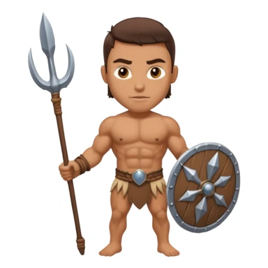 the first human with spears sticker