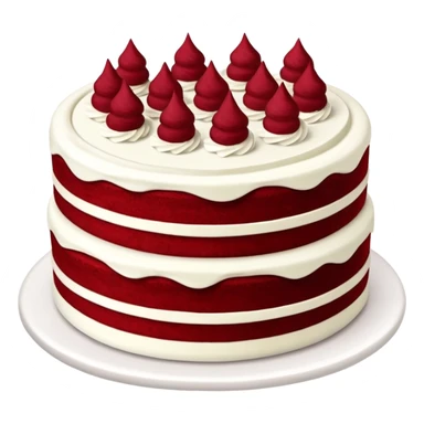 Red velvet cake sticker