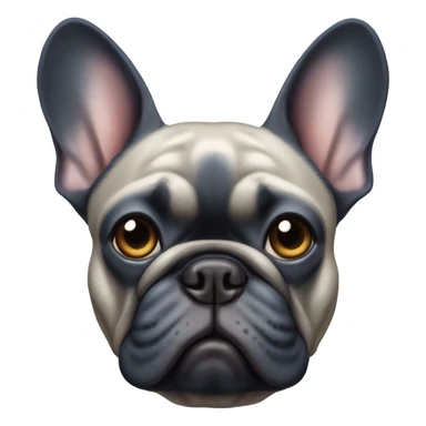 blue french bulldog  sticker