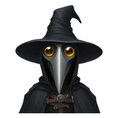 dark elf plague doctor sticker
