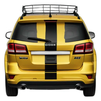 Dodge Journey painted as bee sticker