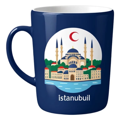 mug-cup-with-text-ı❤️Istanbul- sticker