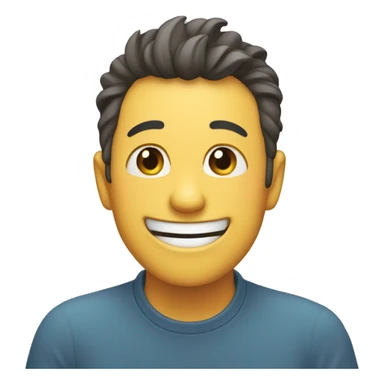 Hand on face while laughing  sticker