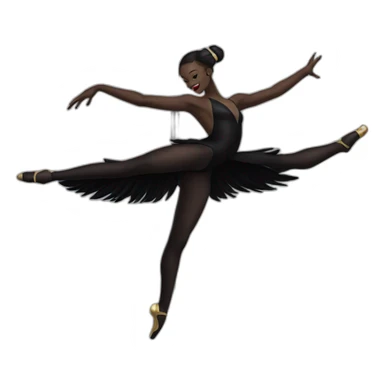 black swan pole dance sticker