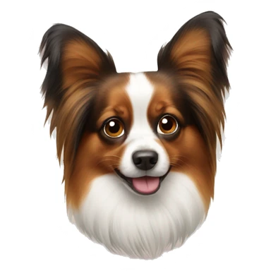 papillon dog  sticker