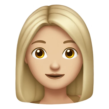ashy blond hair girl,freckles,hazel eyes,middle part  sticker