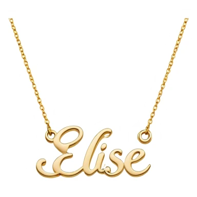Name necklace that says elise sticker