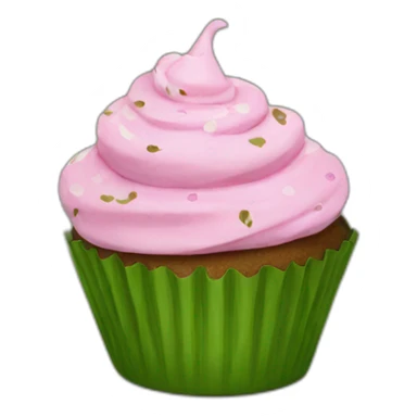 Happy camo cupcake sticker