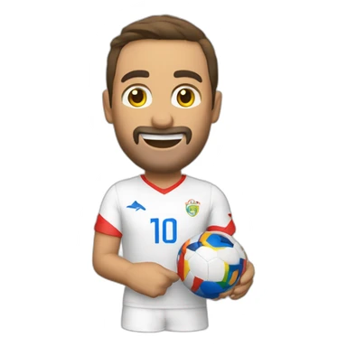 una Impresora 3D, que este imprimiendo una copa del mundo 2022 sticker