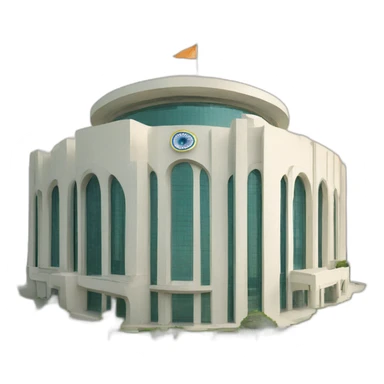 new lok sabha building Delhi India sticker