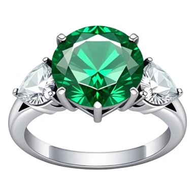 diamond emerald ring sticker
