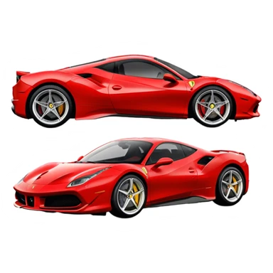 Ferrari 488 GTB - Ferrari (Model Year: 2020) (Iconic colour: Red) sticker