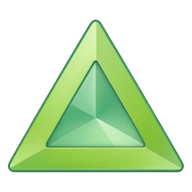 Light green triangle sticker