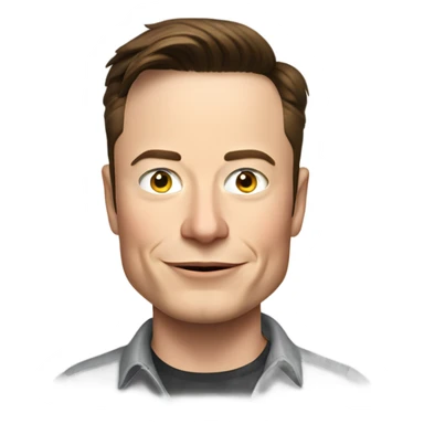 Elon musk wearing a shirt that says HAZA group sticker