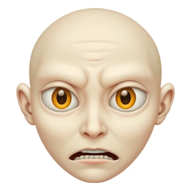 Devious face sticker