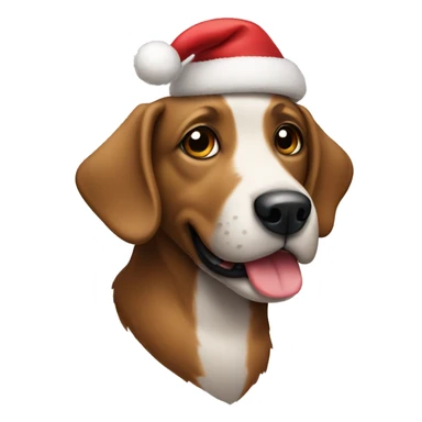 Christmas dog sticker