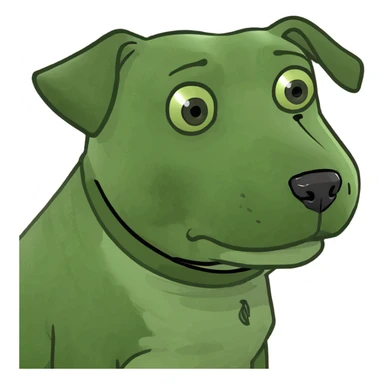 Sad Dog sticker