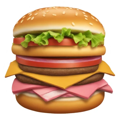 Hamburguesa rosada sticker