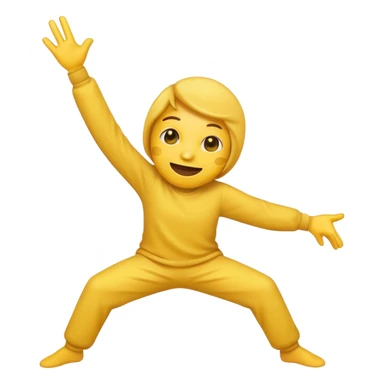 yellow emoji person dabbing sticker