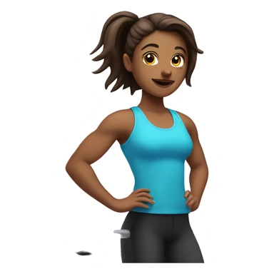 Cute gym girlie sticker