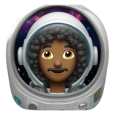 hippie in space sticker