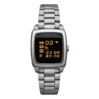 digital wristwatch sticker