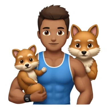 athlete animal sticker