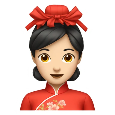 red qipao sticker