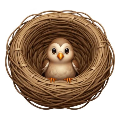 nest bird sticker