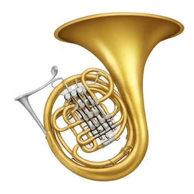 French horn sticker
