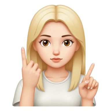 Girl with middle finger  sticker