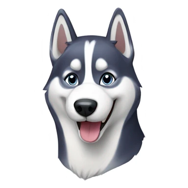 Happy husky  sticker