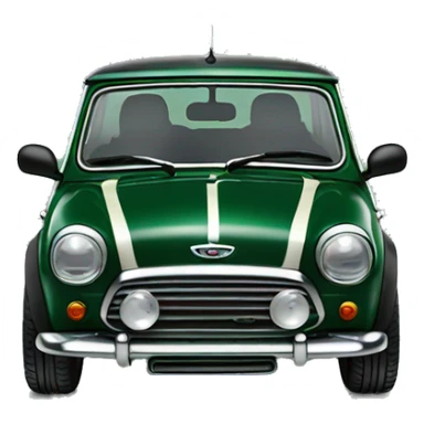  mini Cooper car dark green sticker
