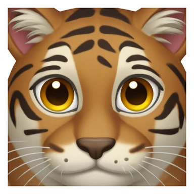 Brown tigre cat sticker