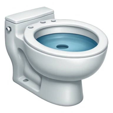 Toilet With small hairs in the water sticker