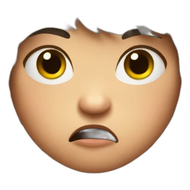 Big angry baby sticker