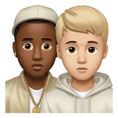 Diddy and Justin Bieber sticker