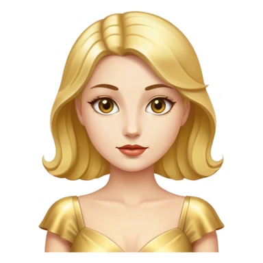 best quality blake lively in gold dress sticker
