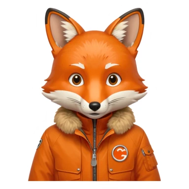 Fox in c.p company jacet sticker